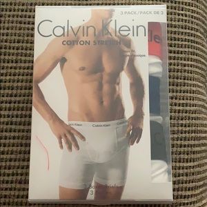 Cotton Stretch White Boxer Briefs